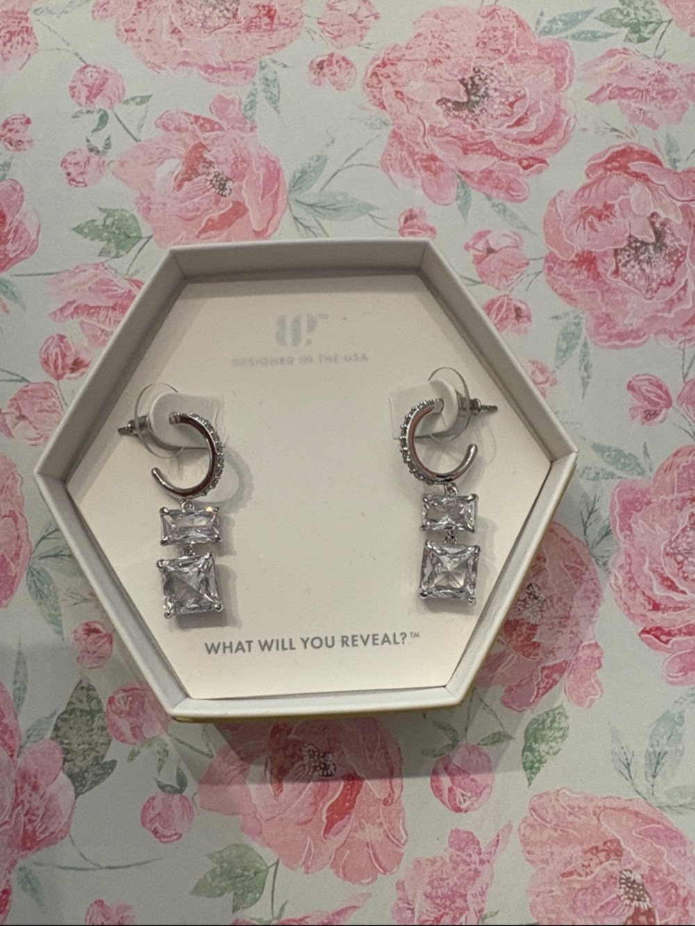 Diamond Cubic Zirconia on Rhodium Bomb Party - Stepping into the Future